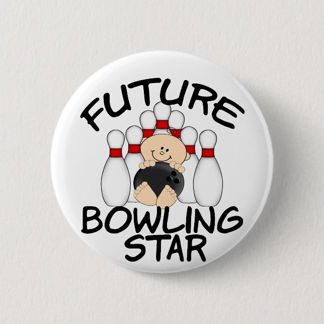 Future Bowling Star 2 Inch Round Button (Front)