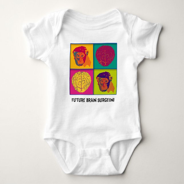 Future brain surgeon! baby bodysuit (Front)