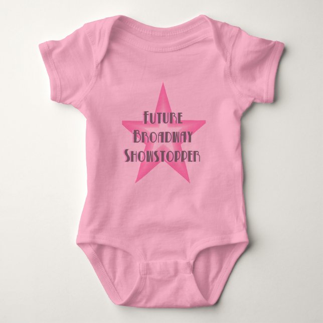 Future Broadway Showstopper (Pink Baby Bodysuit (Front)