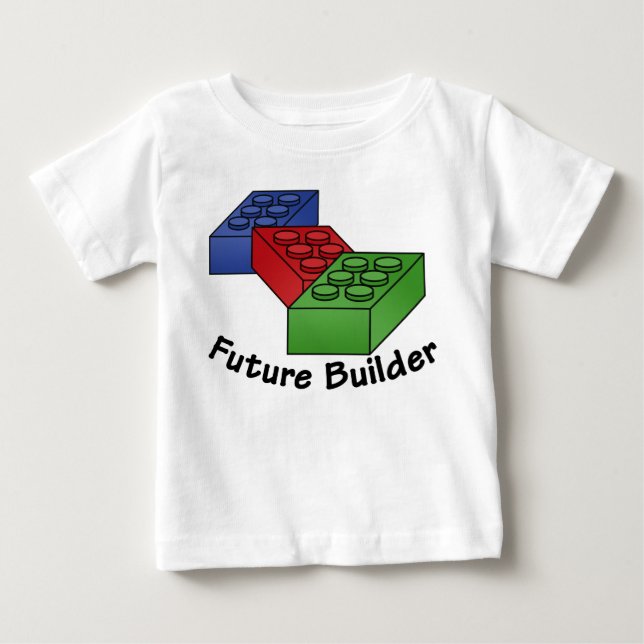 Future Builder - Building Blocks Baby T-Shirt (Front)