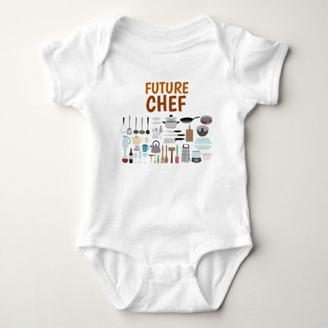 Future Chef Babysuit Baby Bodysuit (Front)