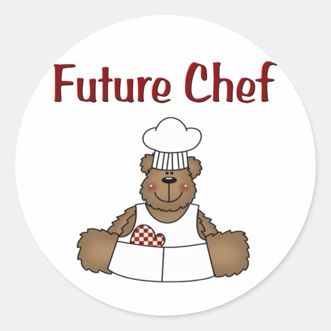 Future Chef Classic Round Sticker (Front)