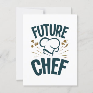 Future Chef Cooking Lover Culinary School Postcard