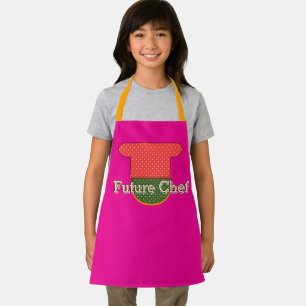 Future Chef Kids Hot Pink  Apron