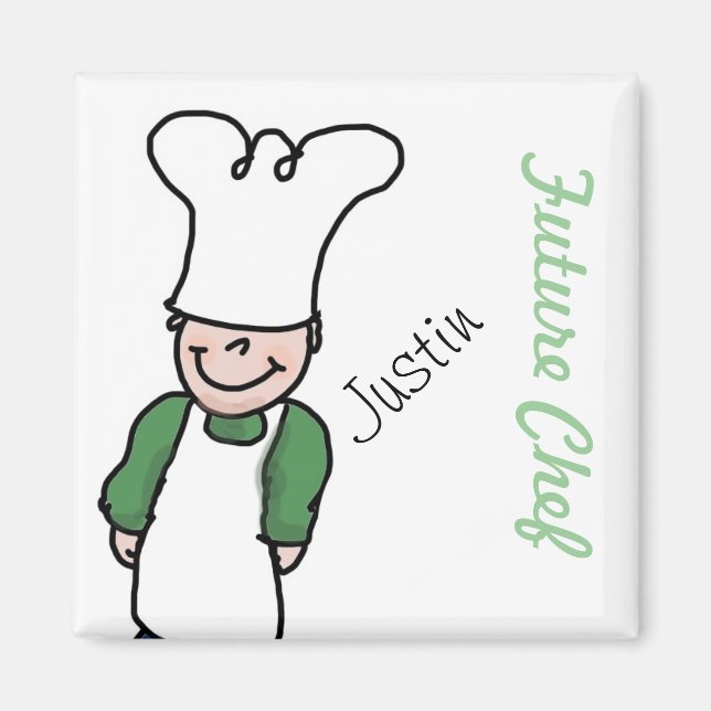 Future Chef - Personalized Cooking Magnet (Front)