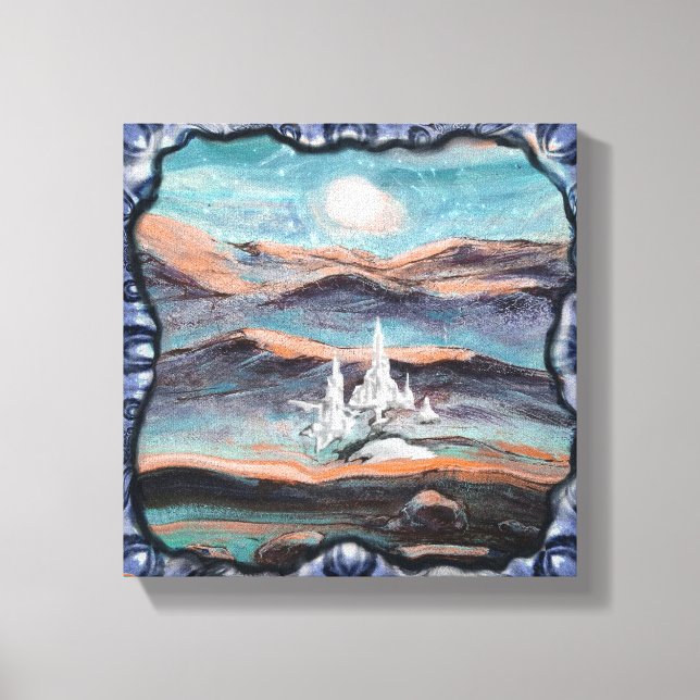 Future City of Light Canvas Print (Front)