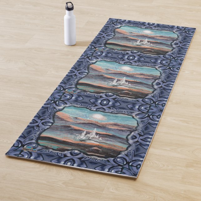 Future City of Light Yoga Mat (In Situ)