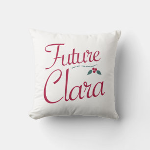 Future Clara Nutcracker Throw Pillow