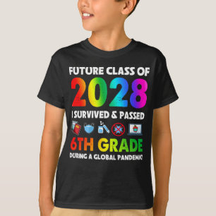 Future Class Of 2028 6th Grade Team Back To School T-Shirt