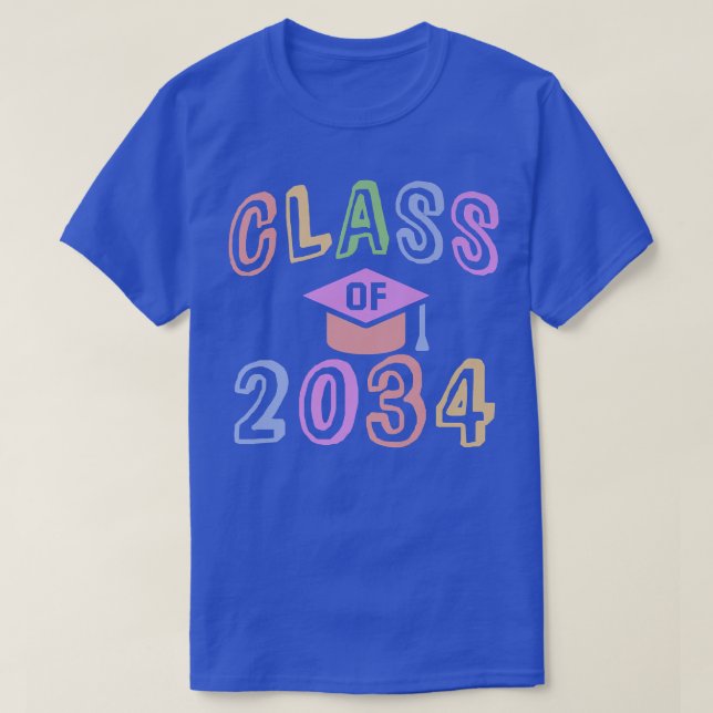 Future CLASS of 2034 Graduation Straight Outta Kin T-Shirt (Design Front)