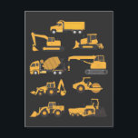 Future Construction Excavator operator Vehicles Postcard<br><div class="desc">Future Construction Excavator operator Vehicles</div>