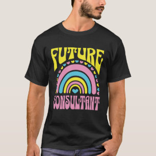 Future Consultant Bright Retro Rainbow Consultants T-Shirt