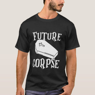 Future Corpse Halloween Coffin Cross Spooky Season T-Shirt