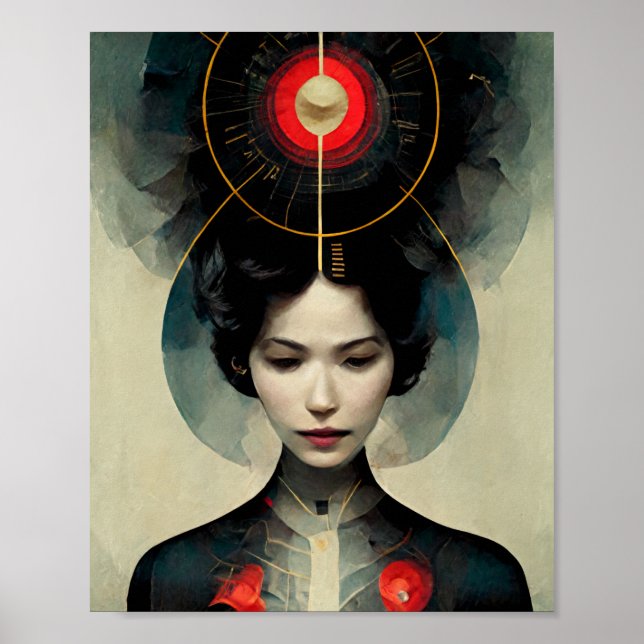 Future Couture Science Fiction Art Poster (Front)