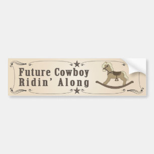 Future Cowboy Bumper Sticker