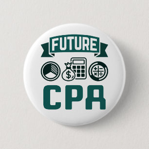 Future CPA Accounting Graduation 2 Inch Round Button