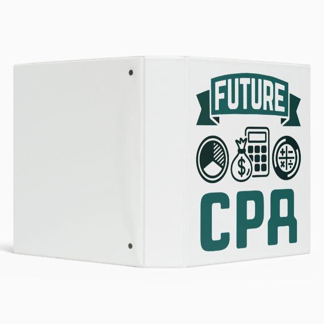 Future CPA Accounting Graduation Binder (Background)