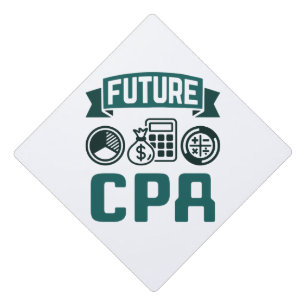 Future CPA Accounting Graduation Cap Topper