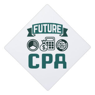 Future CPA Accounting Graduation Cap Topper