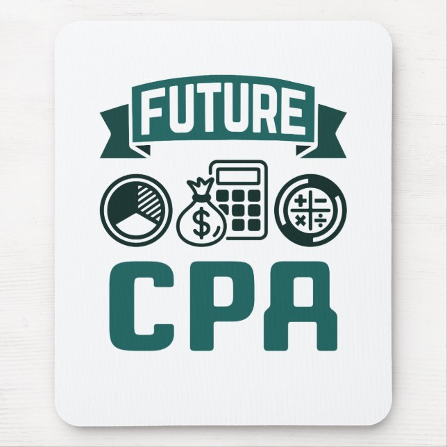 Future CPA Accounting Graduation Mouse Pad (Front)