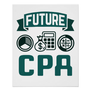 Future CPA Accounting Graduation Poster