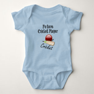 Future Cricket Player Baby Bodysuit
