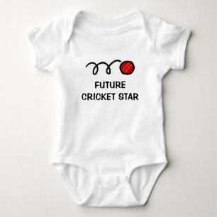 Future cricket player   Cute baby clothing Bodysuit
