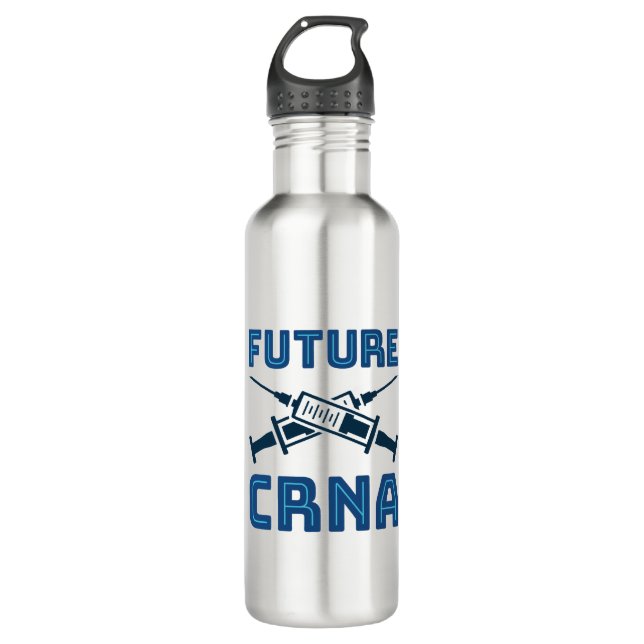Future CRNA Nurse Anesthetist 710 Ml Water Bottle (Front)