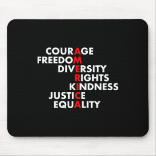 Future Culture Apparel Uni Adults Black Anti Trump Mouse Pad