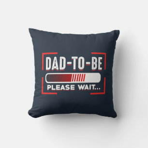 Future Dad Pregnancy Announcement Keepsake Gag Throw Pillow