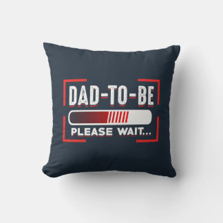 Future Dad Pregnancy Announcement Keepsake Gag Throw Pillow