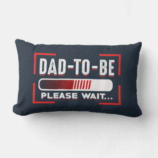 Future Dad Pregnancy Announcement Keepsake Lumbar Pillow