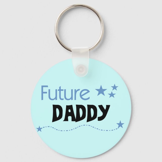 Future Daddy Tshirts and Gifts Keychain (Front)