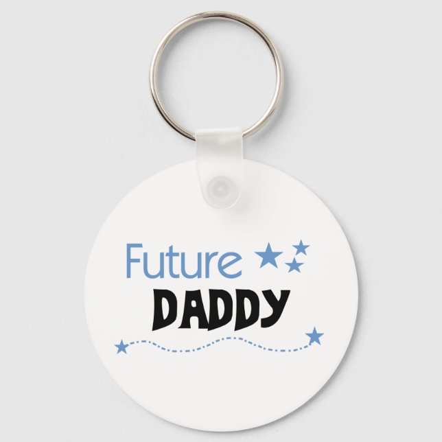 Future Daddy Tshirts and Gifts Keychain (Front)