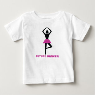 Future dancer, ballerina black, hot pink custom baby T-Shirt