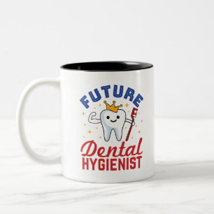 Future Dental Hygienist RDH Two-Tone Coffee Mug