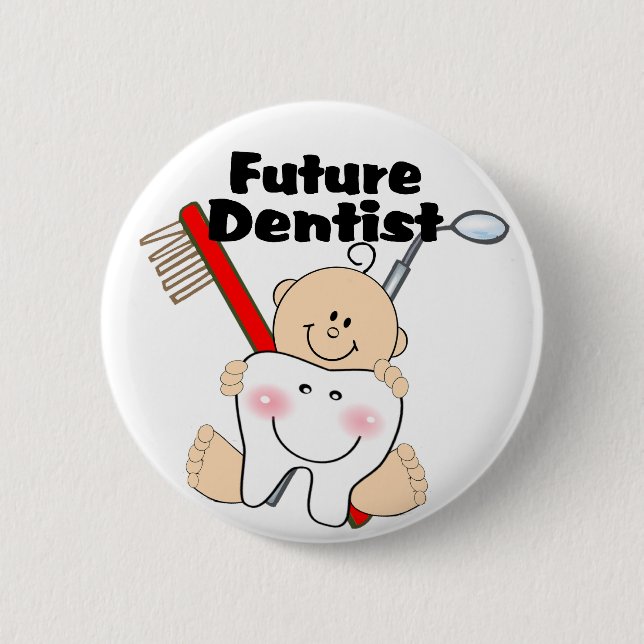 Future Dentist 2 Inch Round Button (Front)
