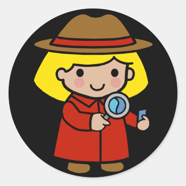 Future Detective / Forensic Scientist / P.I. Classic Round Sticker (Front)