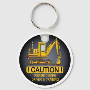 Future Digger Shovel Driver Key Chain