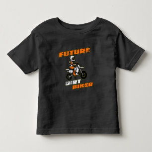 Future Dirt Biker Funny Motocross Gift for Kids Toddler T-shirt