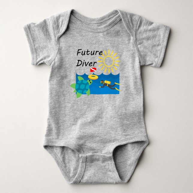 Future Diver Design - Baby Jersey Bodysuit (Front)
