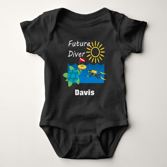 Future Diver Design - Baby Jersey Bodysuit (Front)