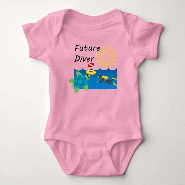 Future Diver Design - Baby Jersey Bodysuit (Front)