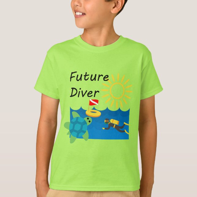 Future Diver Design - Kids' Basic T-Shirt (Front)