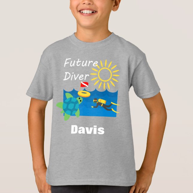 Future Diver Design - Kids' Basic T-Shirt (Front)