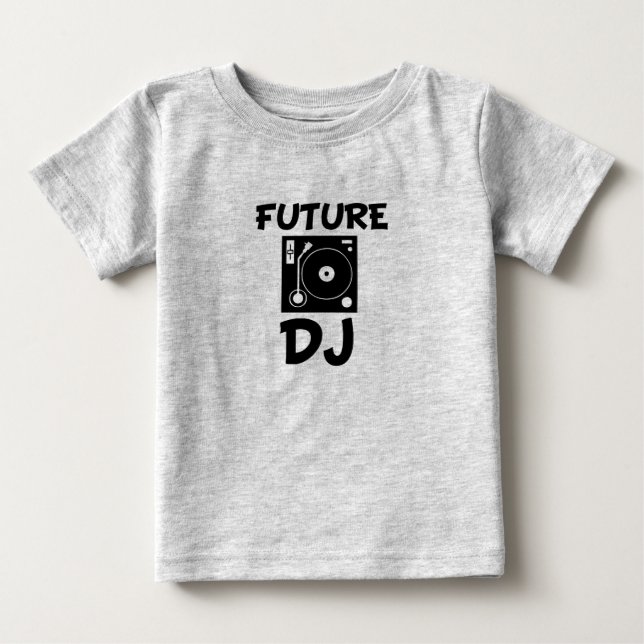 Future DJ funny baby shirt (Front)
