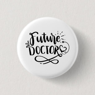 Future doctor 1 inch round button
