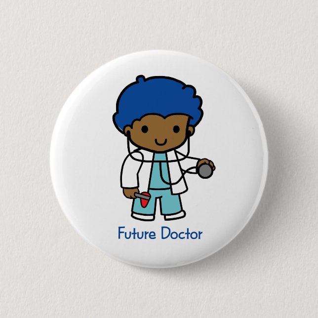Future Doctor - Boy 2 Inch Round Button (Front)