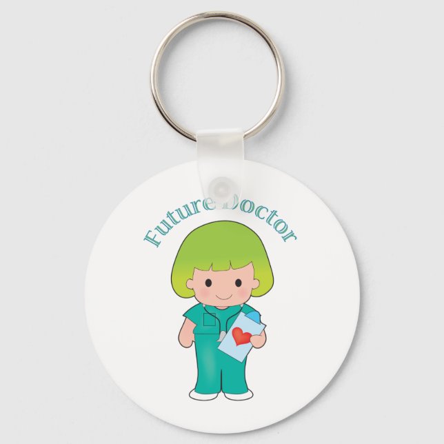 Future Doctor Girl Keychain (Front)