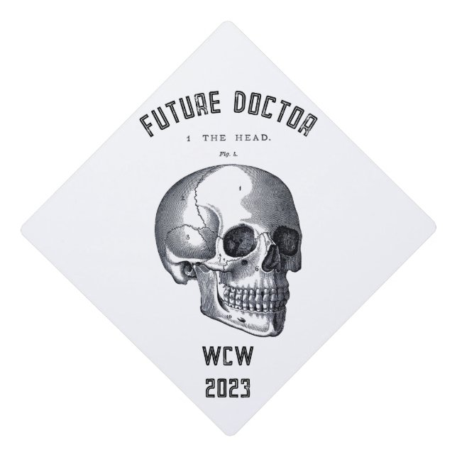 Future Doctor Graduation Cap Topper (Front)